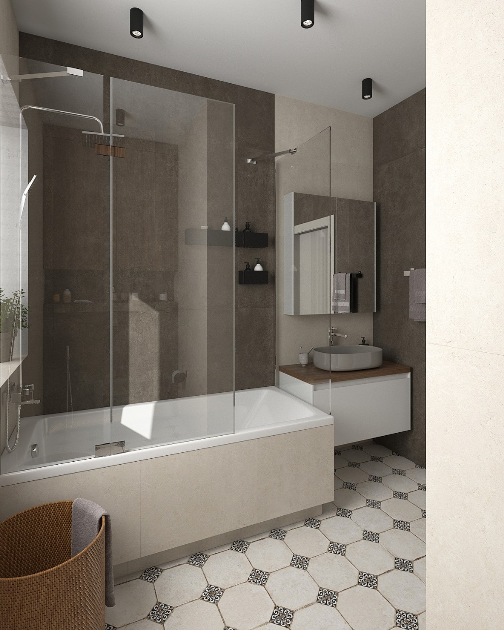 Ванная комната от дизайнера Юлии Трепалины